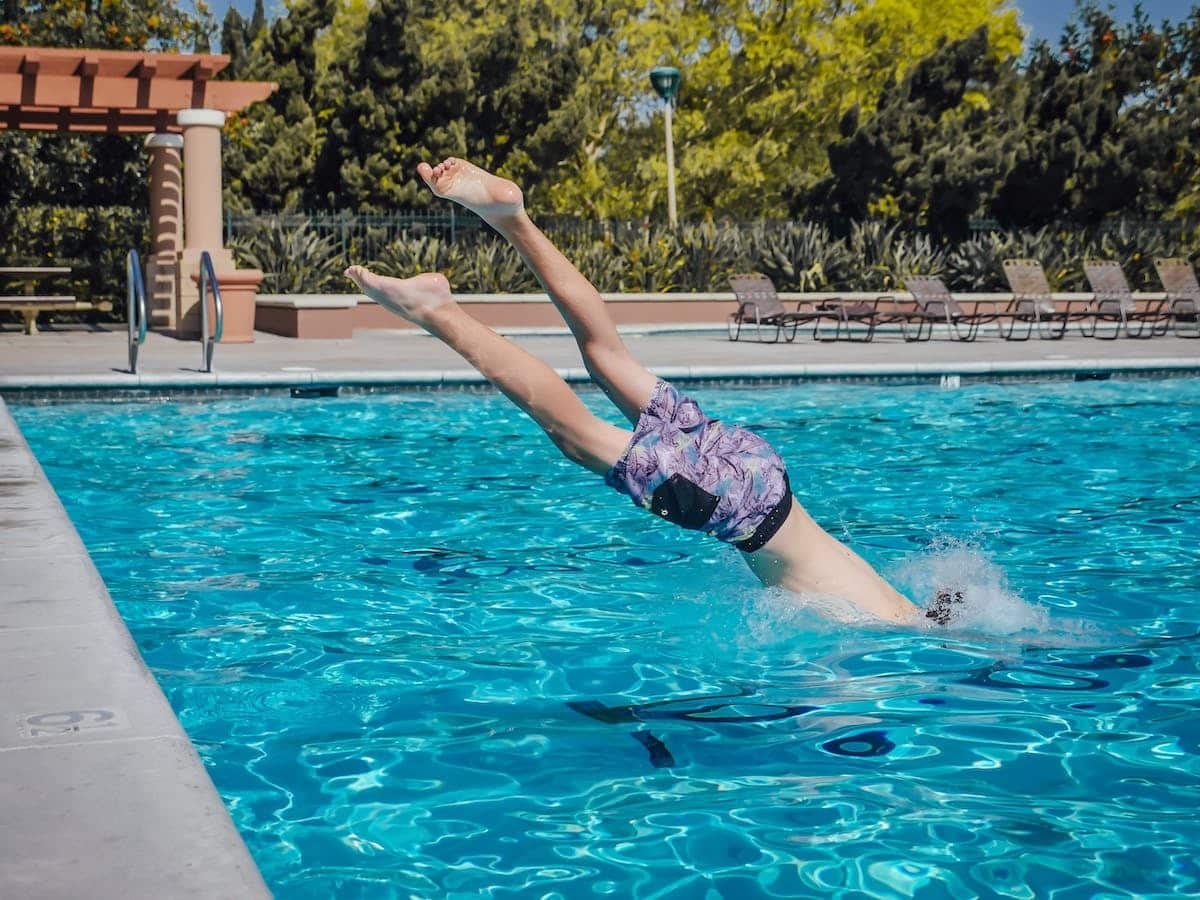 piscine  short de bain