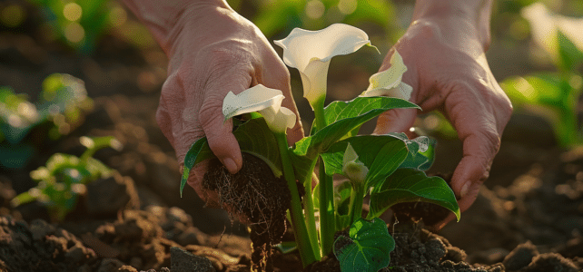 Transplantation de plantes : le bon timing pour réussir le déplacement de vos arums